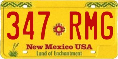 NM license plate 347RMG