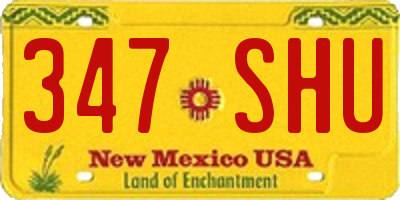 NM license plate 347SHU