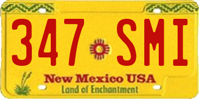 NM license plate 347SMI