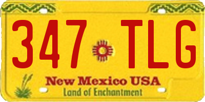 NM license plate 347TLG