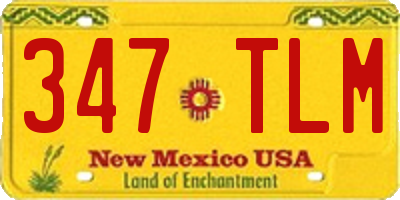 NM license plate 347TLM