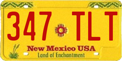 NM license plate 347TLT