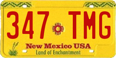 NM license plate 347TMG