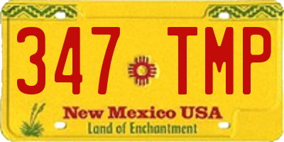 NM license plate 347TMP