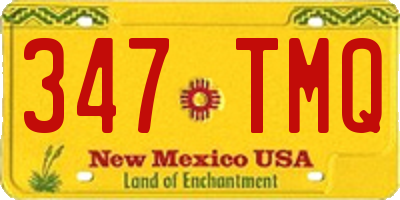NM license plate 347TMQ