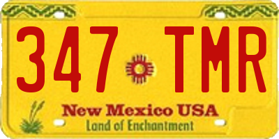 NM license plate 347TMR