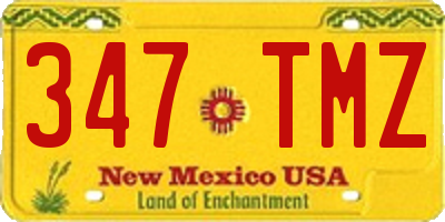 NM license plate 347TMZ