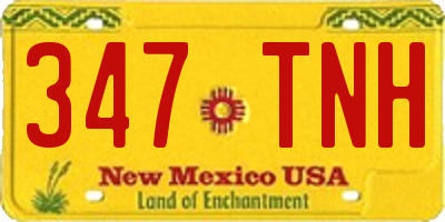 NM license plate 347TNH