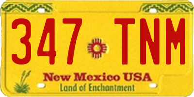 NM license plate 347TNM