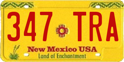 NM license plate 347TRA