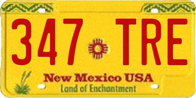 NM license plate 347TRE