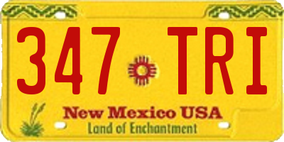 NM license plate 347TRI