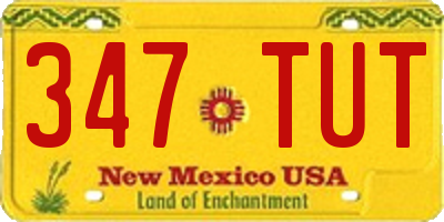 NM license plate 347TUT