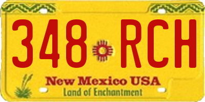 NM license plate 348RCH