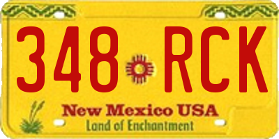 NM license plate 348RCK