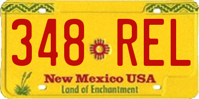 NM license plate 348REL