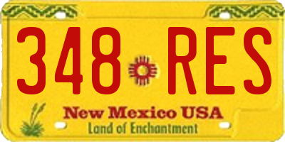 NM license plate 348RES