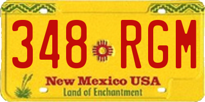 NM license plate 348RGM