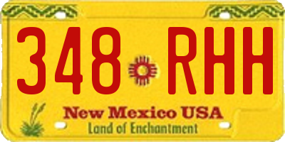 NM license plate 348RHH