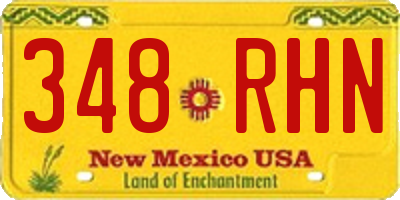 NM license plate 348RHN
