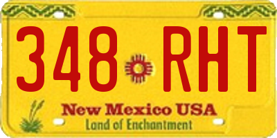 NM license plate 348RHT