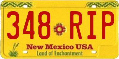 NM license plate 348RIP