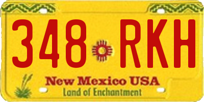 NM license plate 348RKH