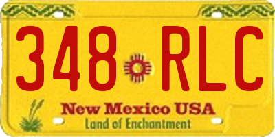 NM license plate 348RLC