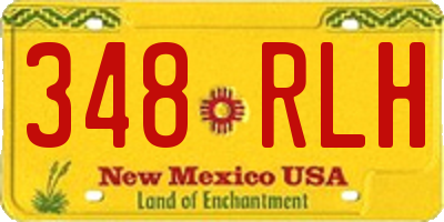 NM license plate 348RLH