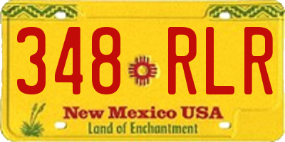 NM license plate 348RLR