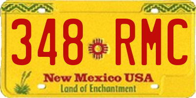 NM license plate 348RMC