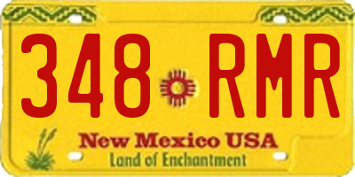 NM license plate 348RMR