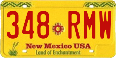 NM license plate 348RMW