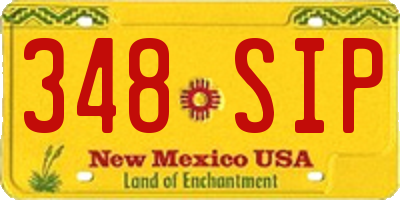 NM license plate 348SIP