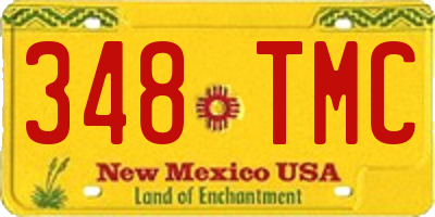 NM license plate 348TMC