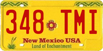 NM license plate 348TMI
