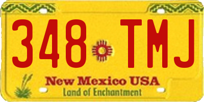 NM license plate 348TMJ