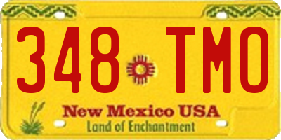 NM license plate 348TMO