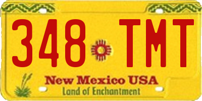 NM license plate 348TMT