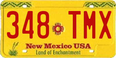 NM license plate 348TMX