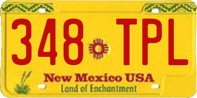 NM license plate 348TPL