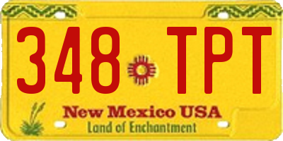 NM license plate 348TPT