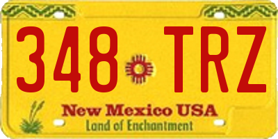 NM license plate 348TRZ