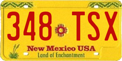 NM license plate 348TSX