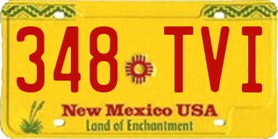 NM license plate 348TVI