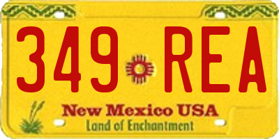 NM license plate 349REA
