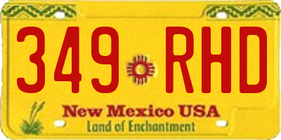 NM license plate 349RHD