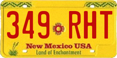 NM license plate 349RHT