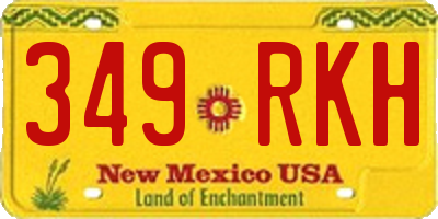 NM license plate 349RKH