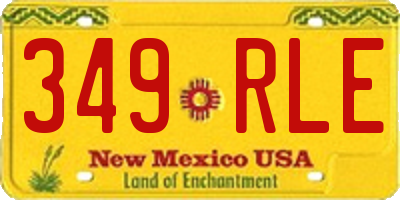 NM license plate 349RLE